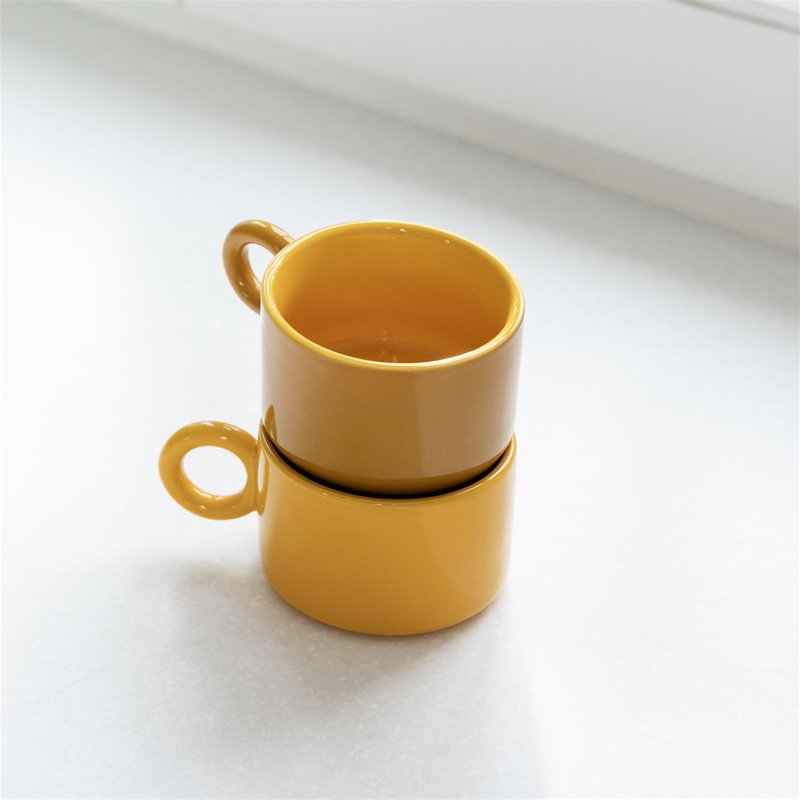 Mug Chiquito - set van 2 - ochre | &Klevering - de inKijk