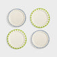 Plate Folk - set van 4 - medium | &Klevering - de inKijk