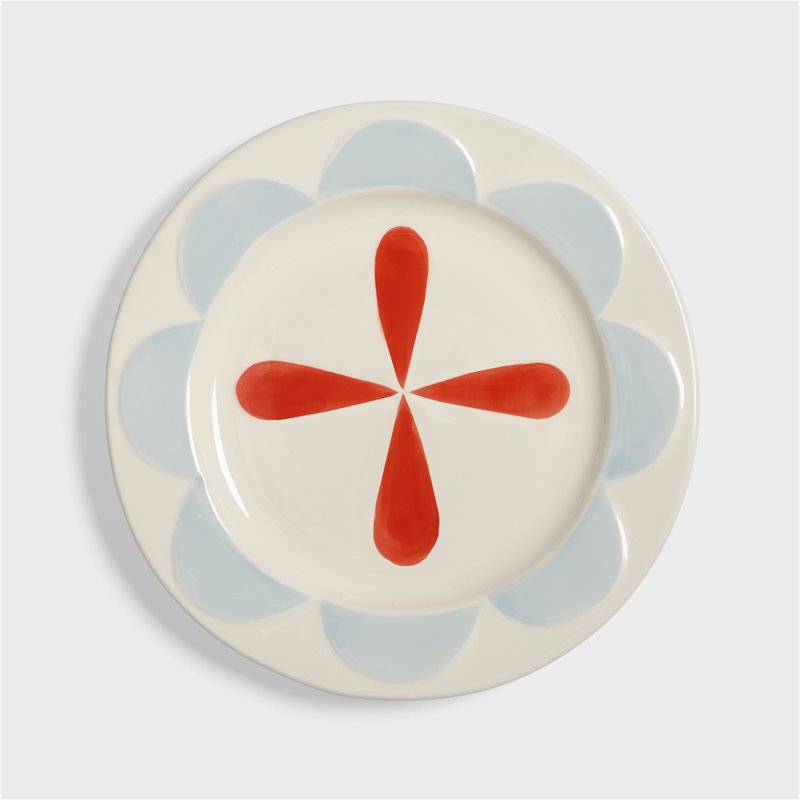 Plate Folk - set van 4 - small | &Klevering - de inKijk