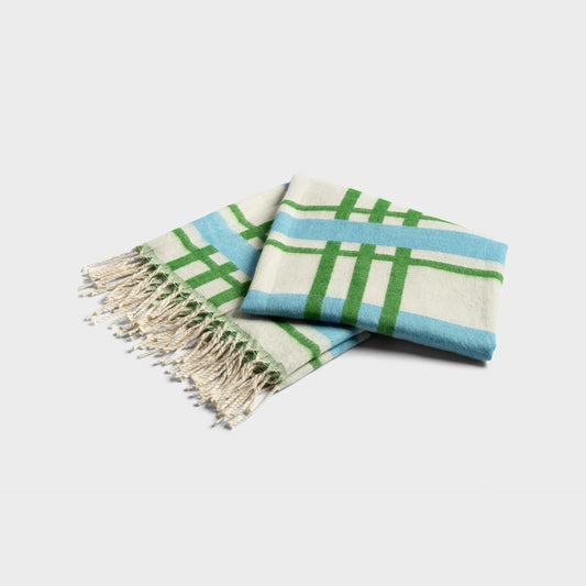 Throw plano - green/blue | &Klevering - de inKijk