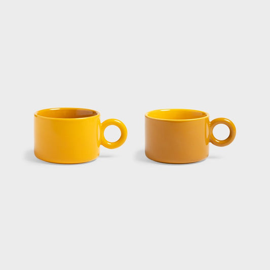 Mug Chiquito - set van 2 - ochre | &Klevering - de inKijk