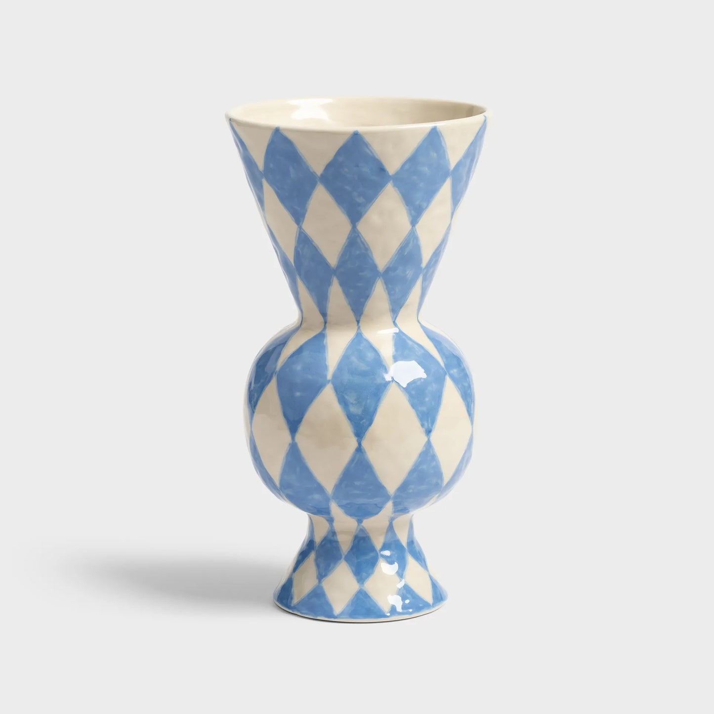 Vase rhombic - blue | &Klevering