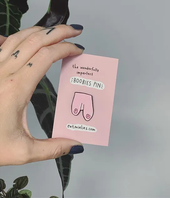 Wonderfully Imperfect Boobies Pin - pink | Eat Mielies