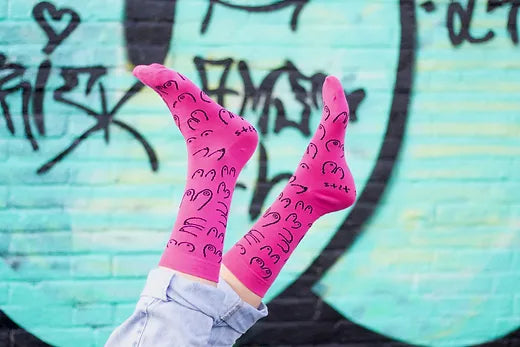 Titties socks - fuschia | Eat Mielies - de inKijk