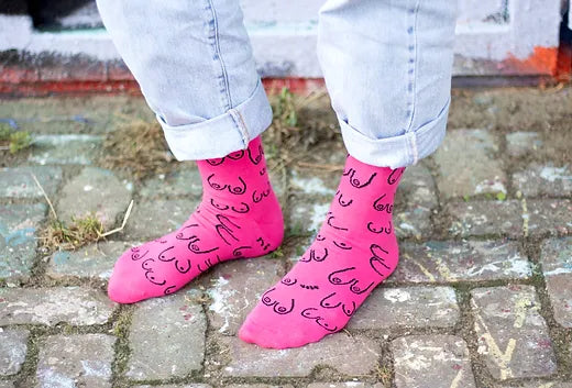 Titties socks - fuschia | Eat Mielies - de inKijk