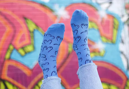 Titties socks - blue - maat 37-41 | Eat Mielies