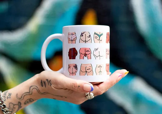 Tattooed butts mug | Eat Mielies - de inKijk