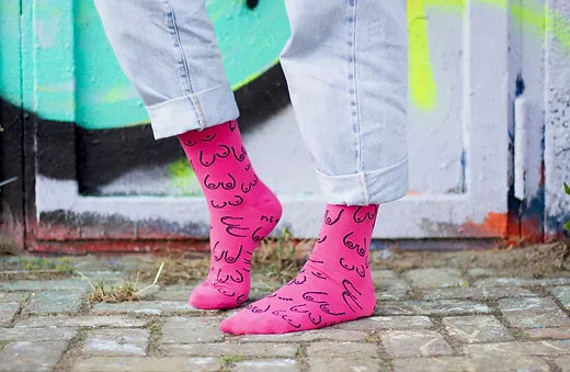 Titties socks - fuschia | Eat Mielies - de inKijk