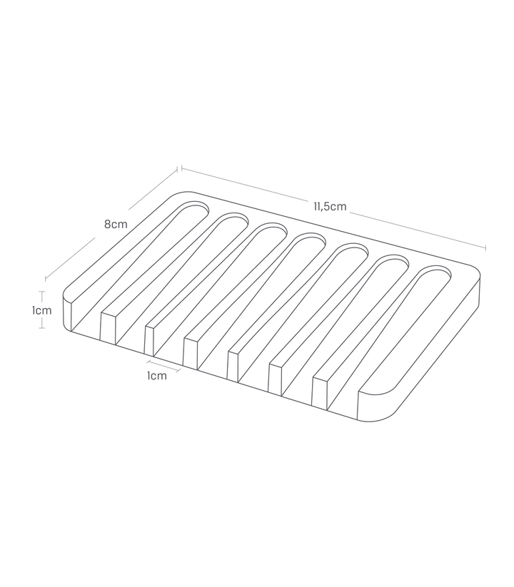 Zeephouder silicone - wit | Yamazaki - de inKijk