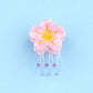 flower sakura mini hair claw