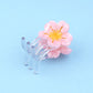 flower sakura mini hair claw