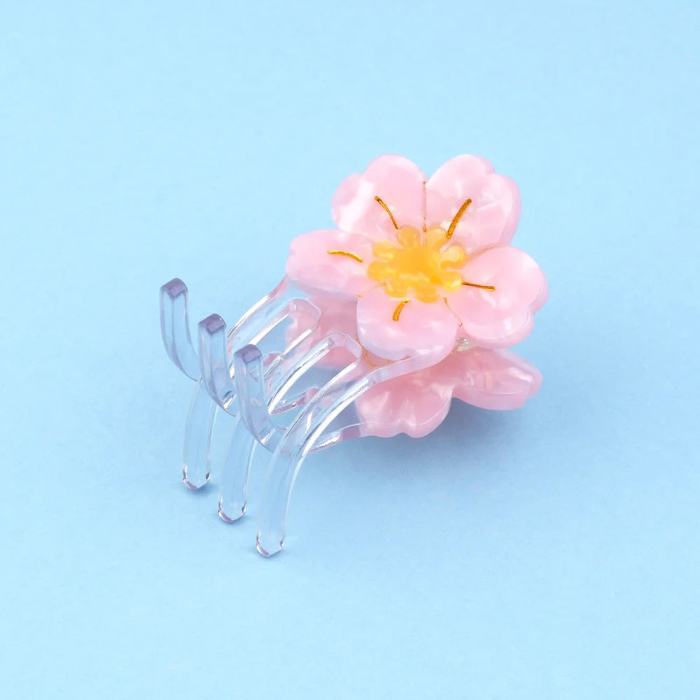 flower sakura mini hair claw