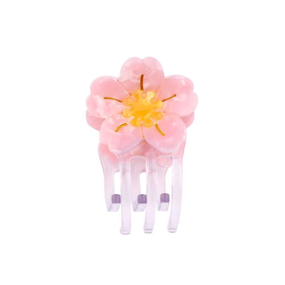 flower sakura mini hair claw