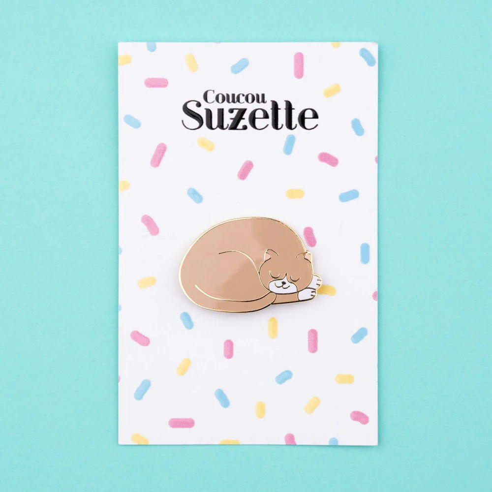 Sleeping cat pin | Coucou Suzette - de inKijk