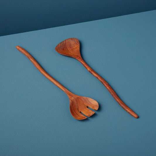 Teak organic serving set | Be Home - de inKijk