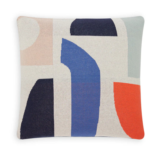 Cushion cover knitted cotton - bruten - multi colour | Sophie Home