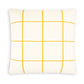 Cushion cover knitted cotton - grid - citrus | Sophie Home