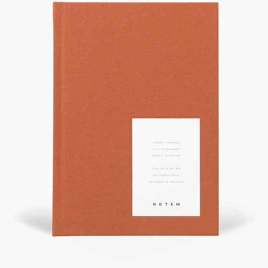 Notem even weekly journal medium - sienna | Notem-Studio