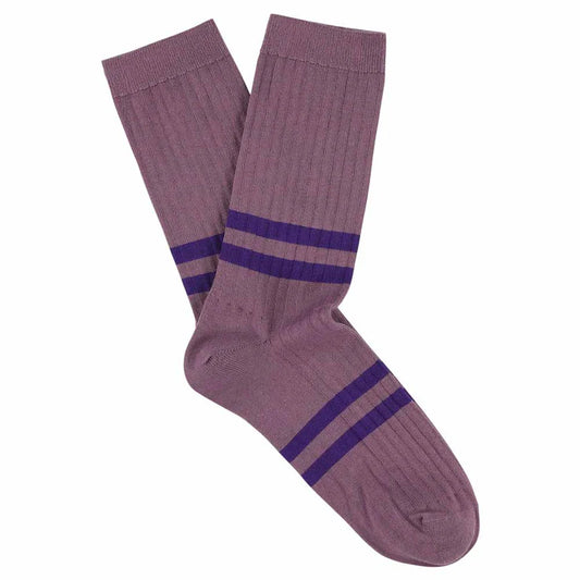 Women Stripes Socks - Purple | Escuyer - de inKijk