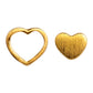 Family love earrings brushed - gold plated - 1 paar | LULU Copenhagen