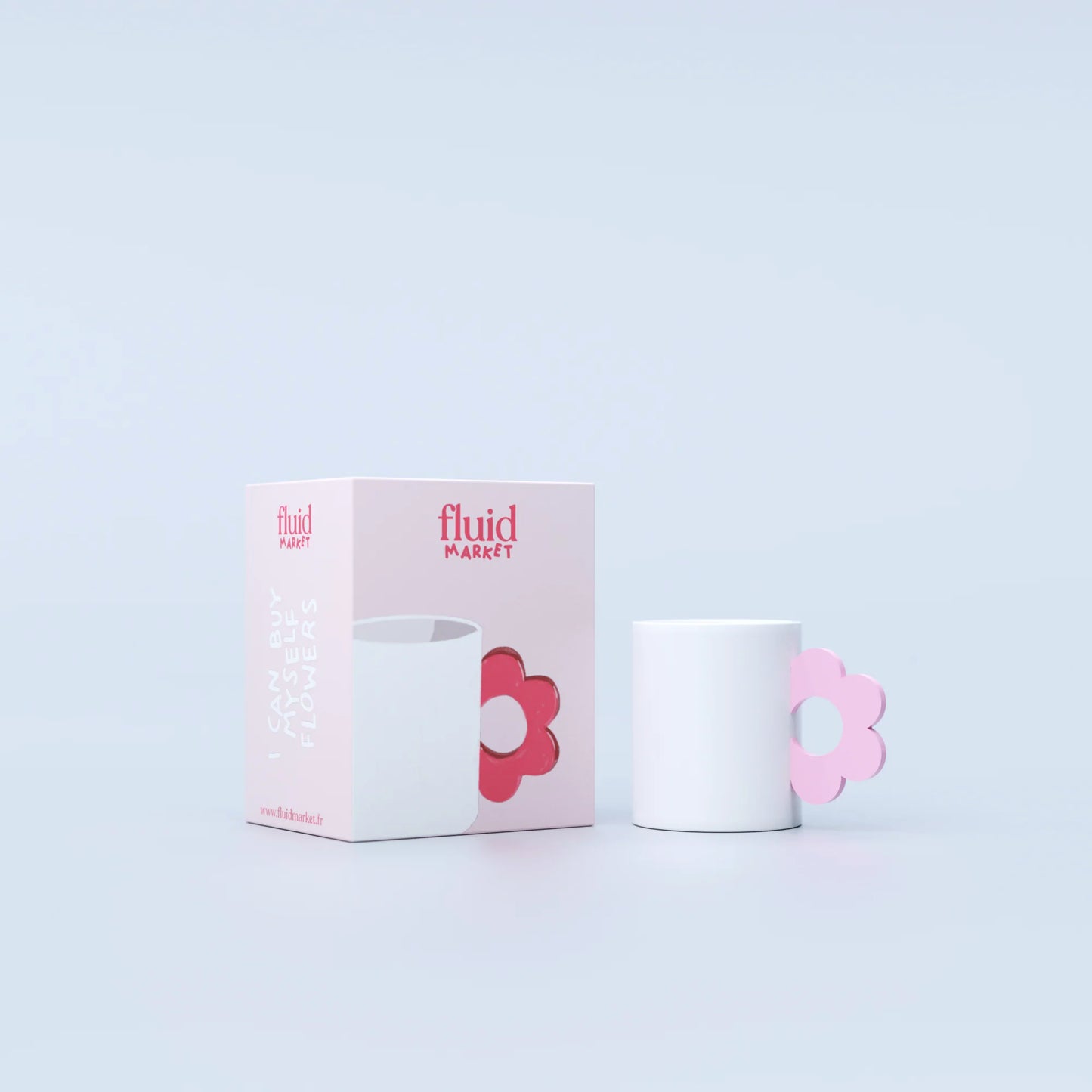 Mug flower pink | Fluid market - de inKijk