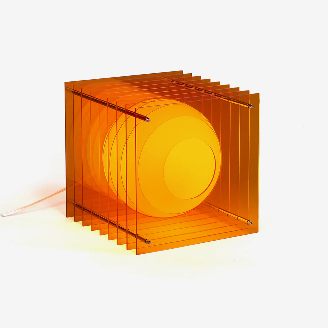 bang lop lamp big square orange