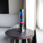 Red lava lamp - black base - blue liquid - 30 cm | Fisura