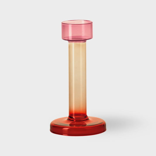 Bole Candle Holder - pink/red - medium | &Klevering - de inKijk