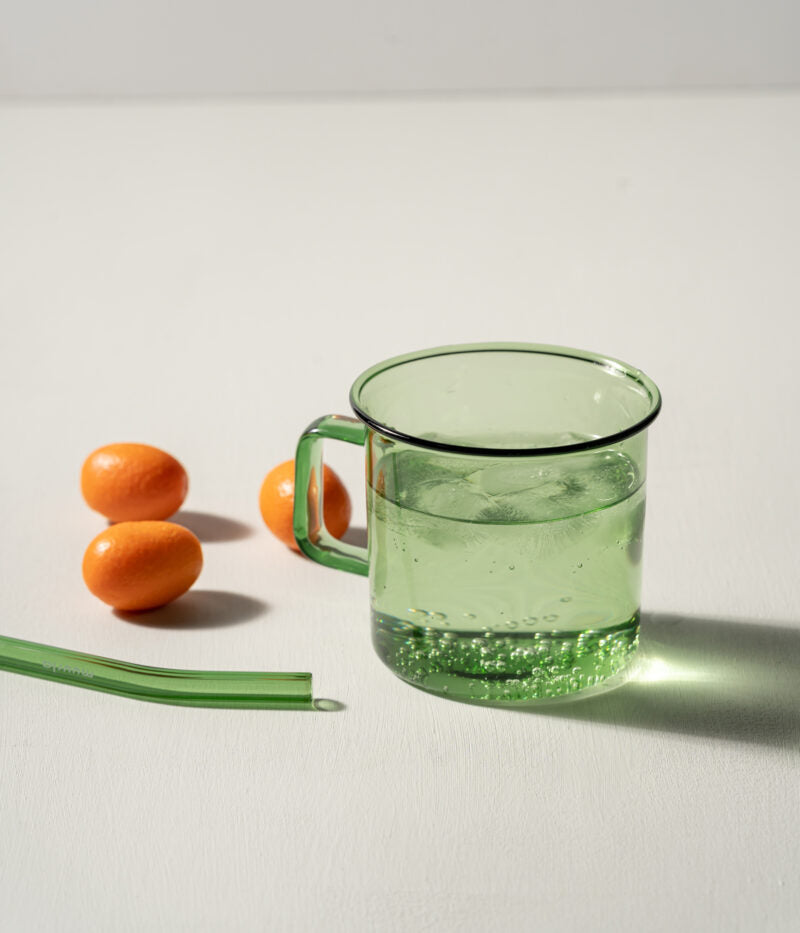 Glass mug - green - 3,5dl | Muurla