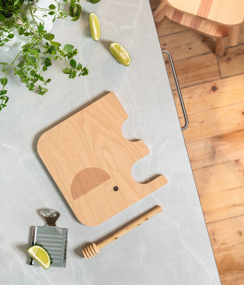 Chop & serve board Elephant - Green - Small | Muurla