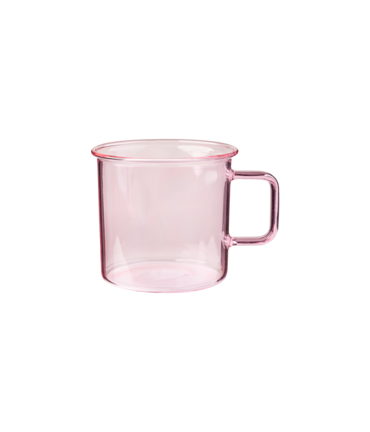 Glass mug - pink - 3,5dl | Muurla - de inKijk