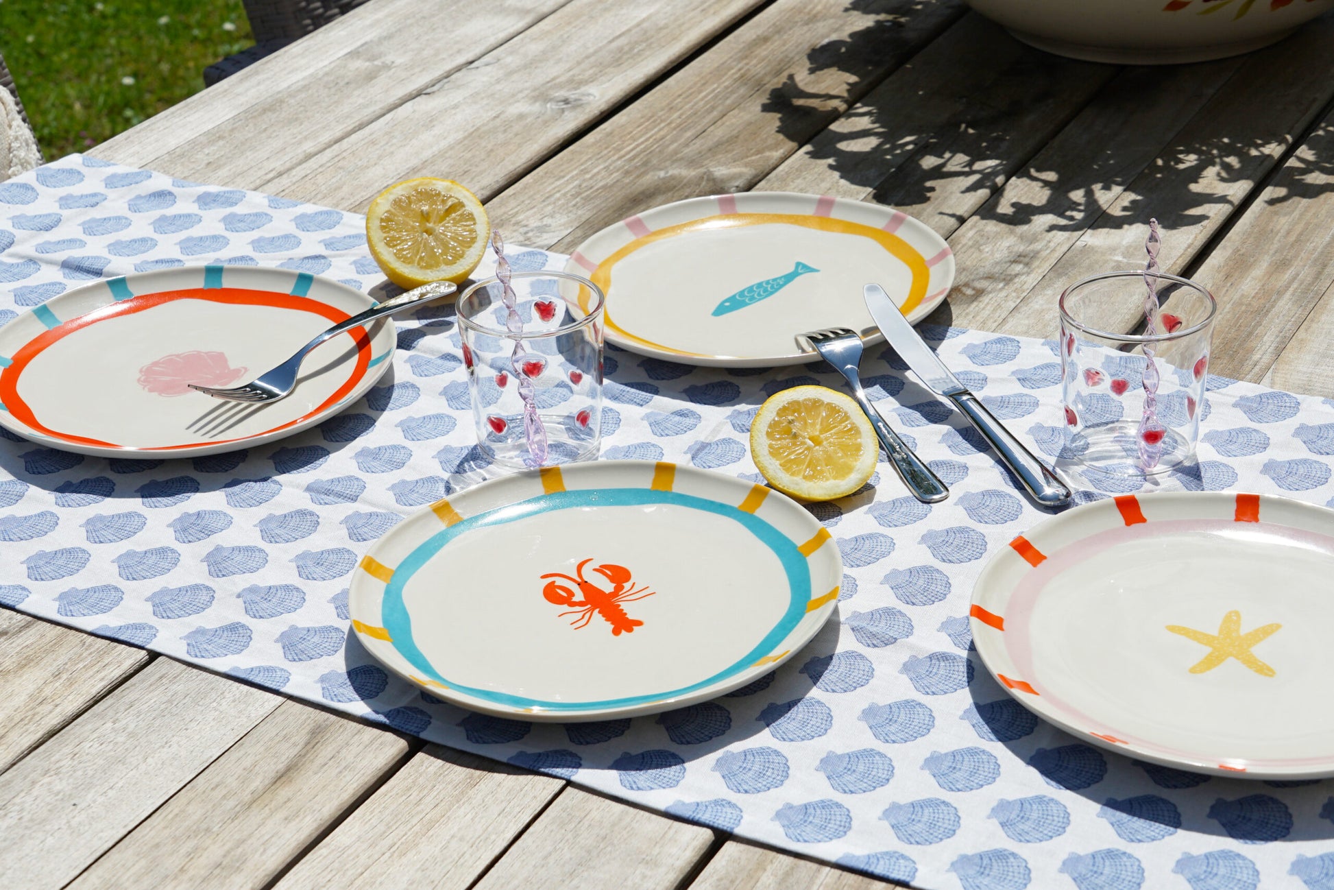 Plate marine - set van 4 | And Nook - de inKijk