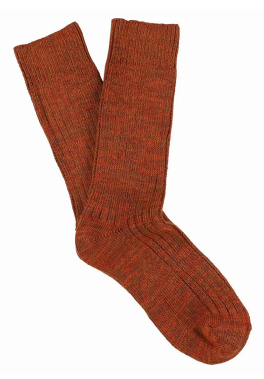 Melange Blend Socks - Dark Orange | Escuyer - de inKijk