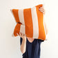 Cushion cover knitted cotton - enkel - burnt orange | Sophie Home - de inKijk