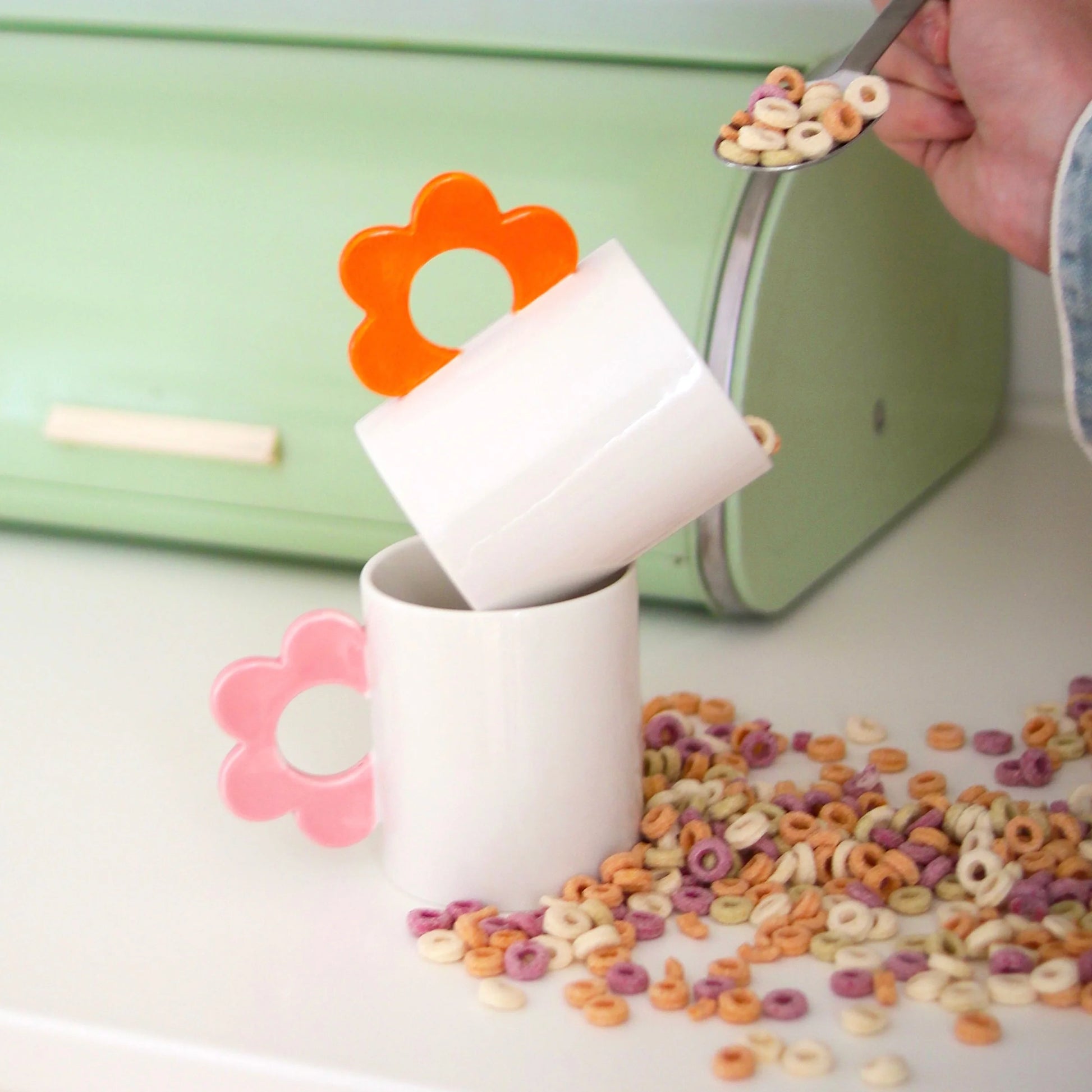 Mug flower orange | Fluid market - de inKijk