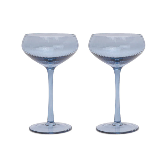 Lou Coupe Glasses - Blue - set van 2 | Here's How - de inKijk