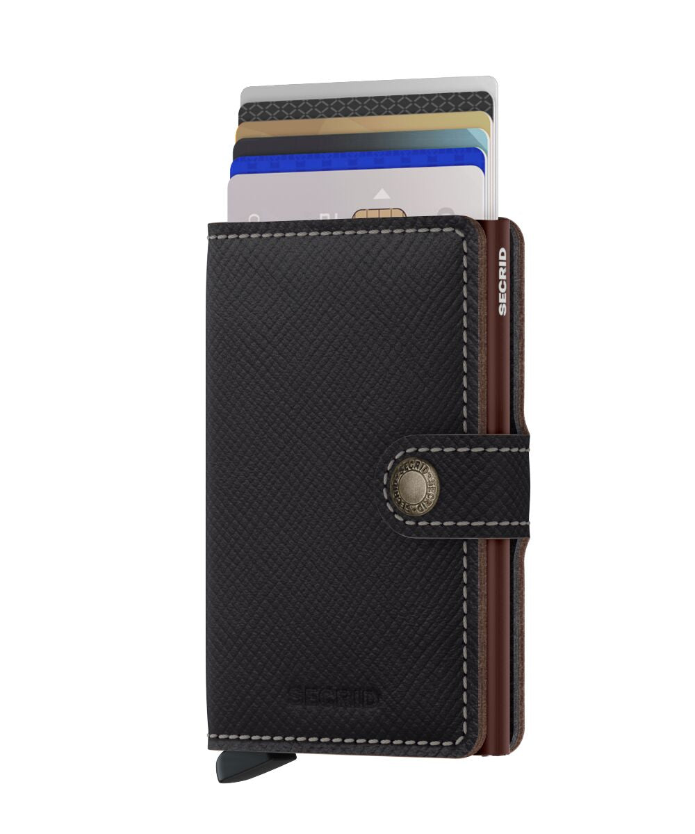 Mini wallet - saffiano brown | Secrid