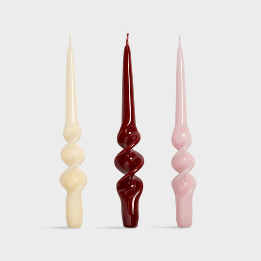 Candle Alpha - set van 3 - Reds | &Klevering