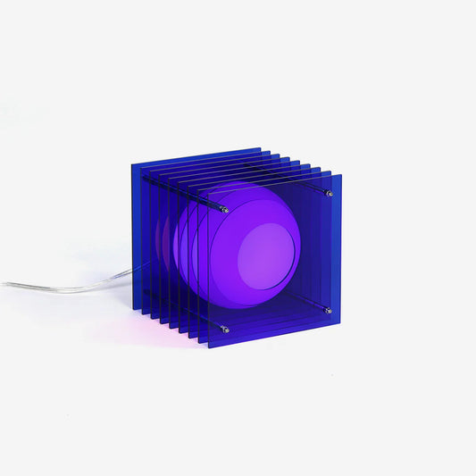 bang lop lamp small square blue