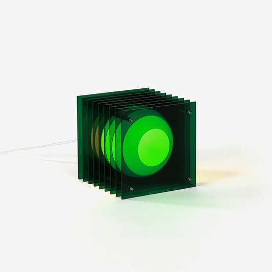 bang lop lamp small square green