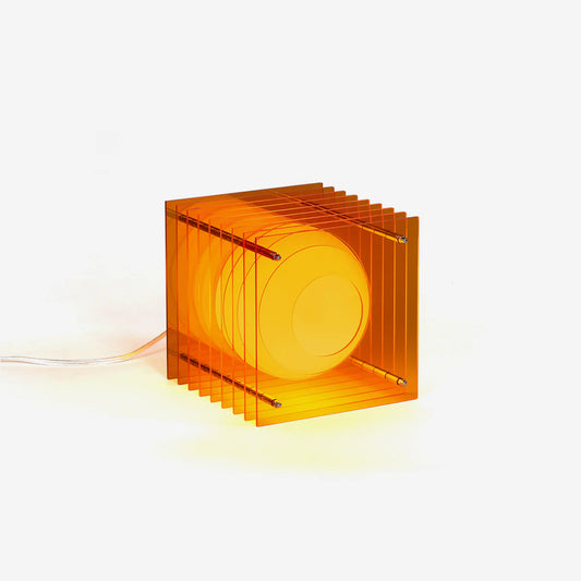 bang lop lamp small square orange