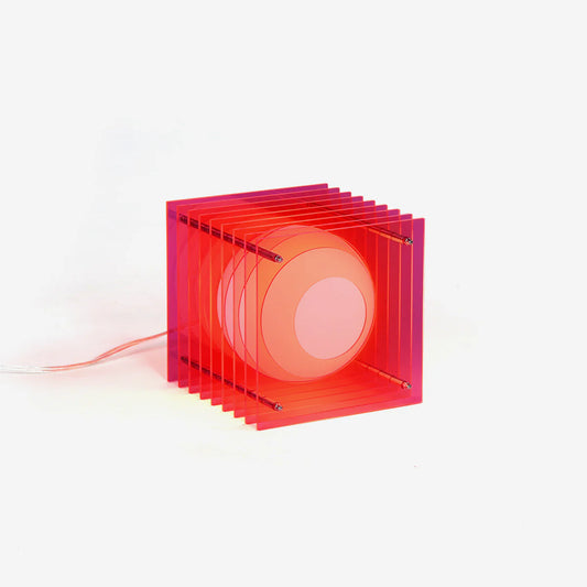 bang lop lamp small square pink