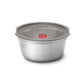 Steel Food Bowl - Large - Grey/Red | Black+blum