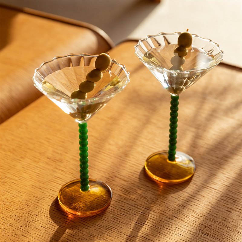 Coupe Perle - set van 2 - green | &Klevering