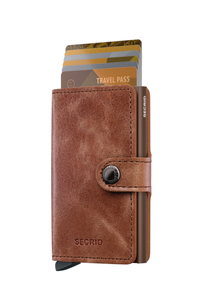 Mini wallet - Vintage cognac brown | Secrid - de inKijk