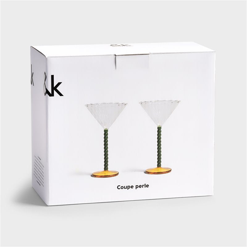 Coupe Perle - set van 2 - green | &Klevering