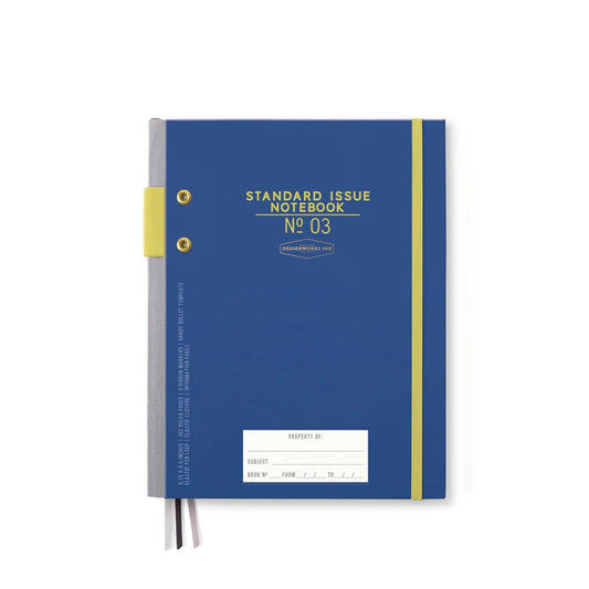 Standard issue planner notebook Nr.03 - cobalt & citron | Designworks Ink