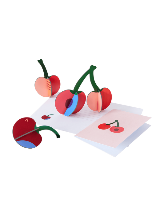 Cherries, pop-out card | Studio Roof - de inKijk