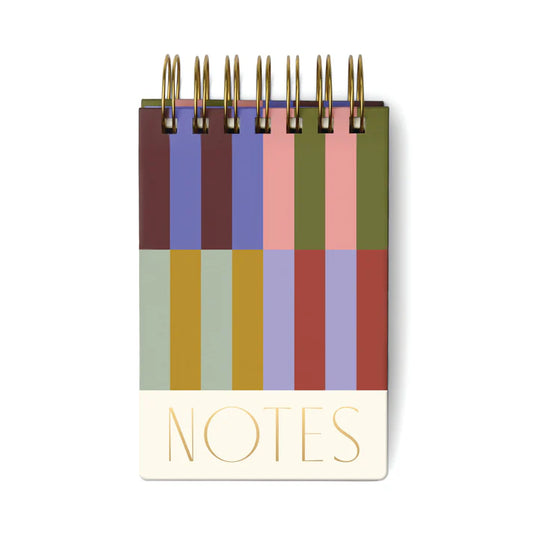 Twin Wire Notepad - Bold Stripes | Designworks Ink - de inKijk