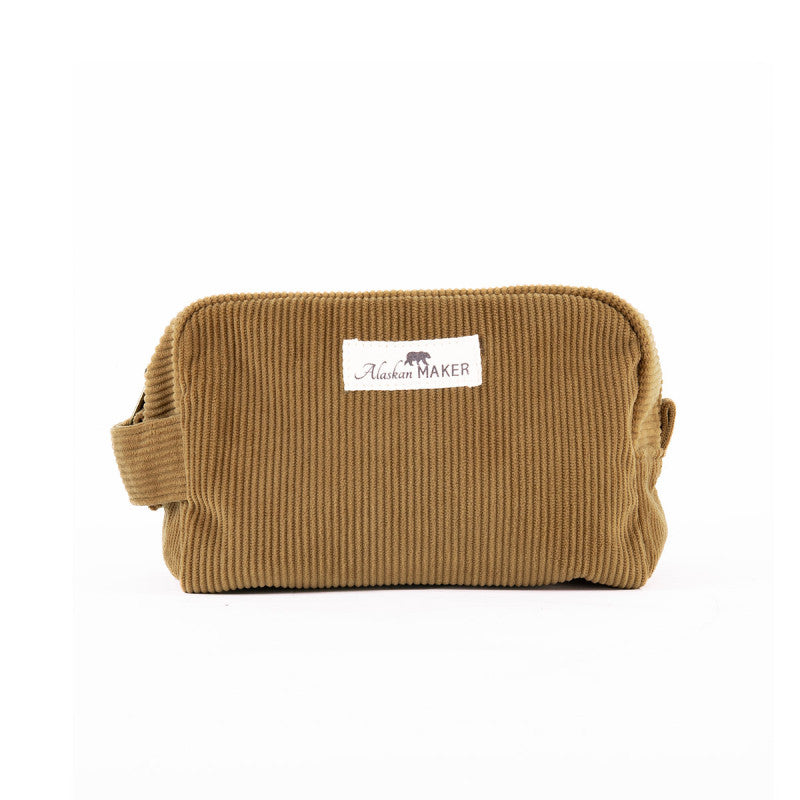 Toiletry bag corduroy willow - havana | Alaskan Maker